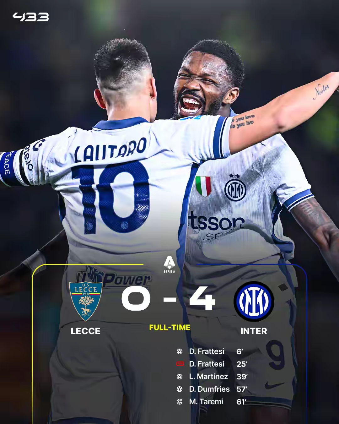 关于拉齐奥客场逼平国际米兰,力保不败的信息 关于拉齐奥客场逼平国际米兰,力保不败的信息